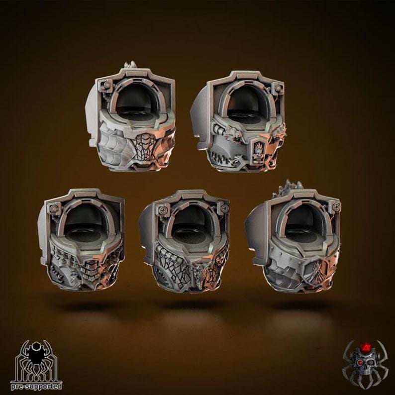 Heavy Armor Flame Lizards Squad | EightLegsMiniatures | Wargaming | Tabletop | Minifigure |28mm scale| 32mm scale | Grimdark compatible