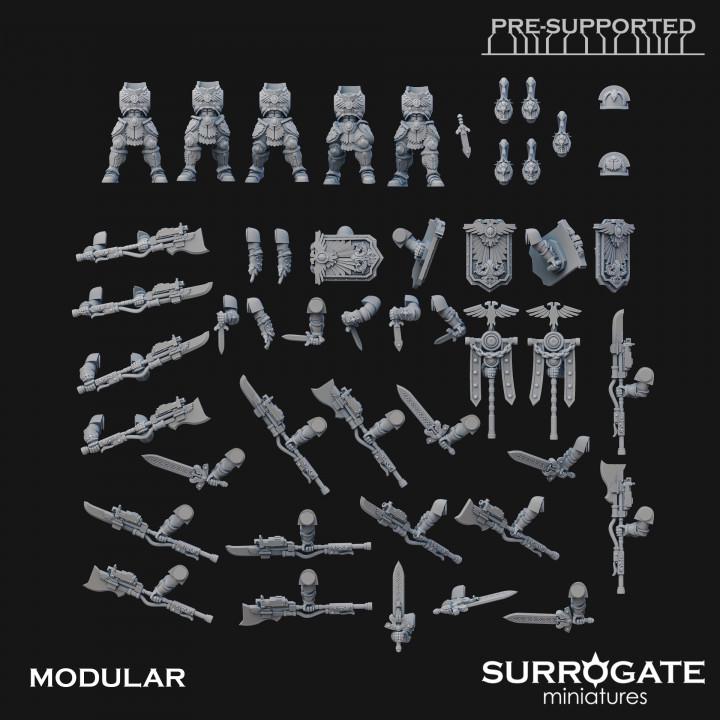 Praetorian Guards Squad | Surrogate Miniatures | Wargaming | Tabletop | Minifigure |28mm scale| 32mm scale | Grimdark compatible