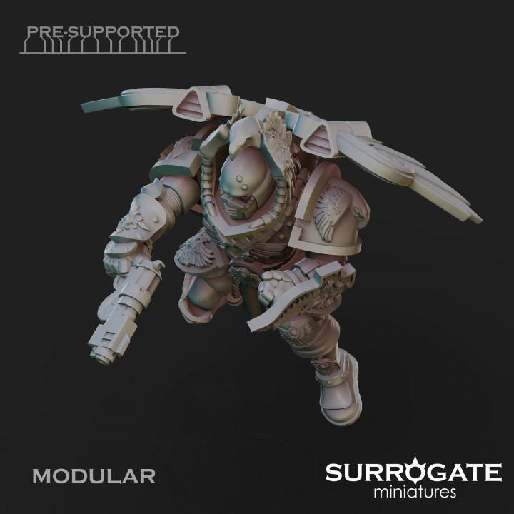 Praetorian Alatus Squad | Surrogate Miniatures | Wargaming | Tabletop | Minifigure |28mm scale| 32mm scale | Grimdark compatible