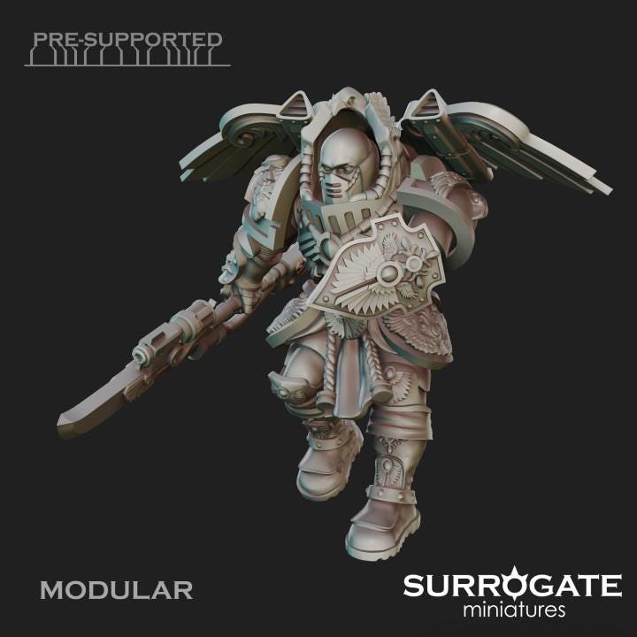 Praetorian Alatus Squad | Surrogate Miniatures | Wargaming | Tabletop | Minifigure |28mm scale| 32mm scale | Grimdark compatible