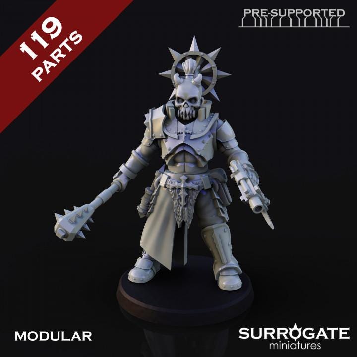 Midnight Cult of the Dark Hour | Surrogate Miniatures | Wargaming | Tabletop | Minifigure |28mm scale| 32mm scale | Grimdark compatible