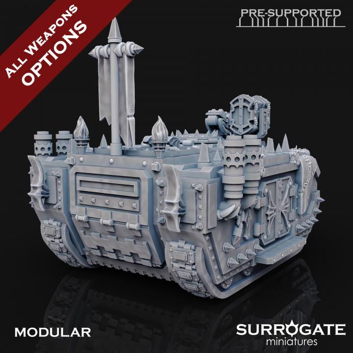 Midnight Hearse | Surrogate Miniatures | Wargaming | Tabletop | Minifigure |28mm scale| 32mm scale | Grimdark compatible