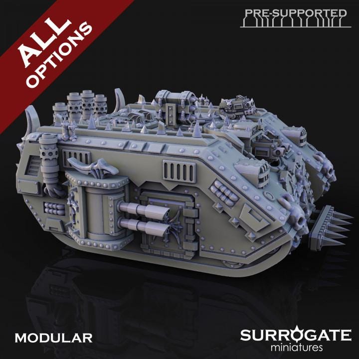 Midnight Wagon | Surrogate Miniatures | Wargaming | Tabletop | Minifigure |28mm scale| 32mm scale | Grimdark compatible