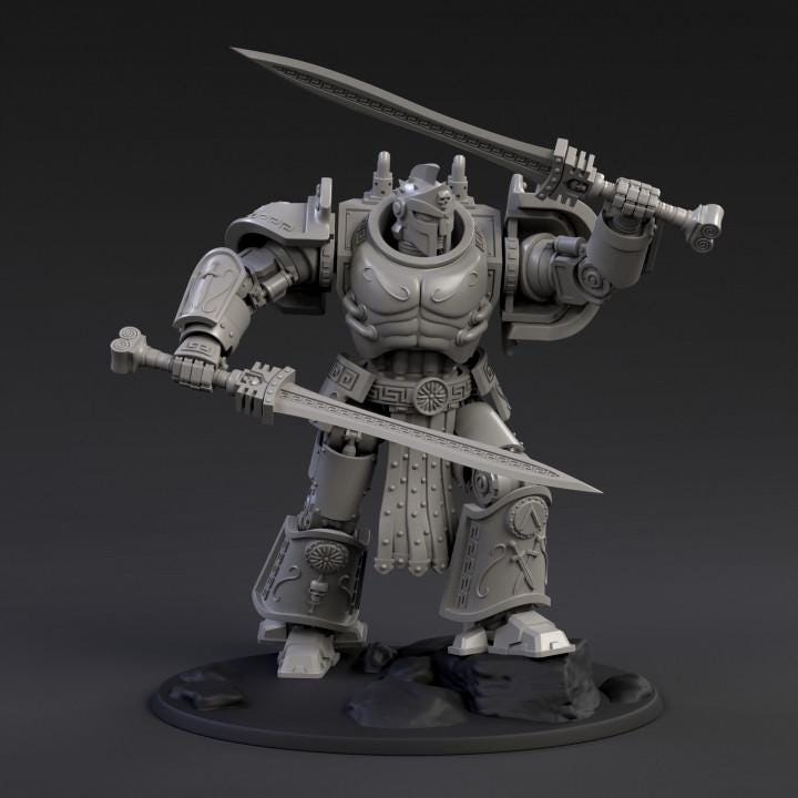 DeamonSlayer-Spartan Heavy Armour | Tabletop | Minifigure | Wargaming | Tabletop | Minifigure | Grimdark compatible