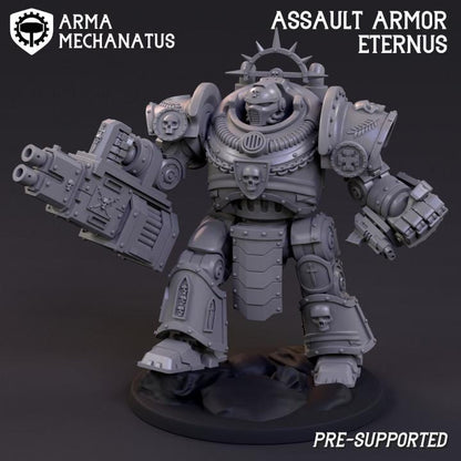 Eternus Assault Armor | Tabletop | Minifigure | Wargaming | Tabletop | Minifigure | Grimdark compatible