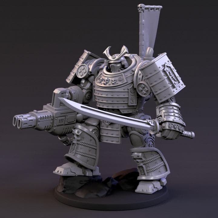 Eternus Samurai Armor | Tabletop | Minifigure | Wargaming | Tabletop | Minifigure | Grimdark compatible