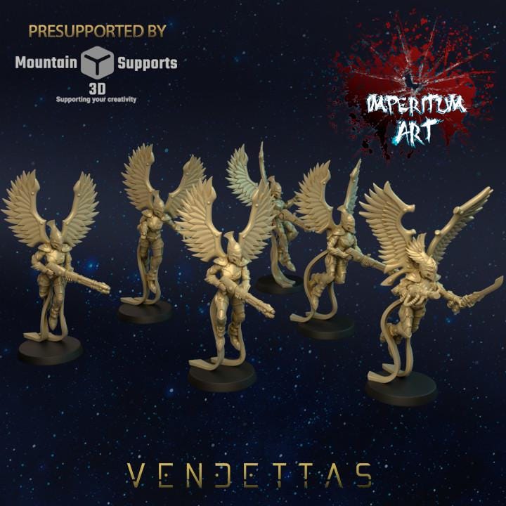 Space Elves Relikt Vendettas | Grimdark Compatible | Tabletop | Minifigure | Wargaming | Tabletop | Minifigure