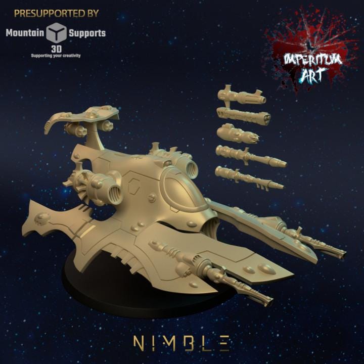 Space Elves - Relikt Nimble | Grimdark Compatible | Tabletop | Minifigure | Wargaming | Tabletop | Minifigure