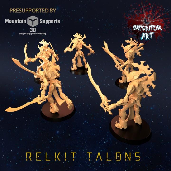 Space Elves - Relikt Warriors | Grimdark Compatible | Tabletop | Minifigure | Wargaming | Tabletop | Minifigure