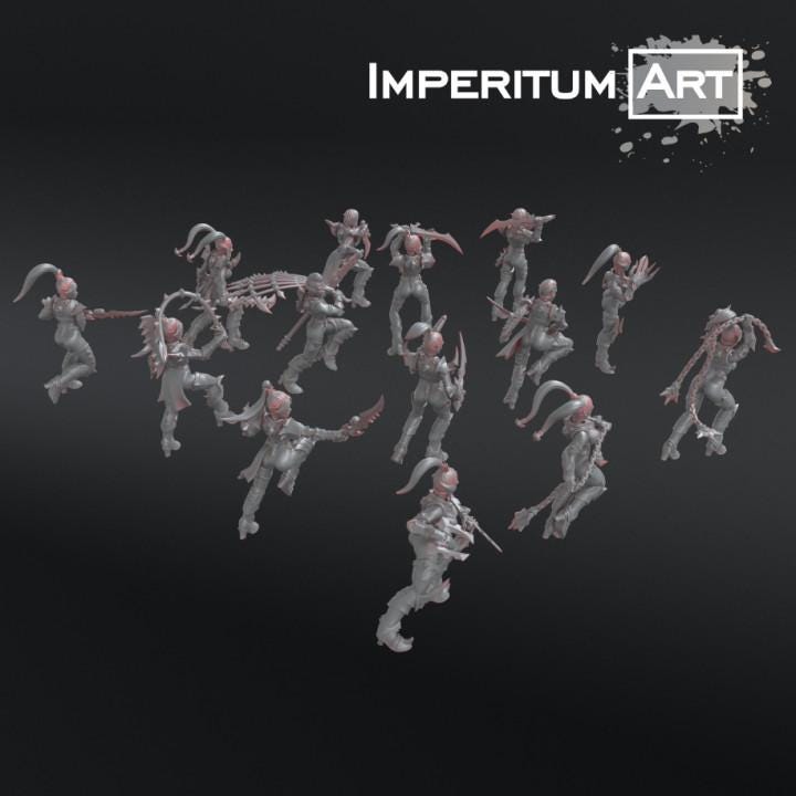 Dark Elves - Gladiators | Imperitum Art | Wargaming | Tabletop | Minifigure |28mm scale| 32mm scale | Grimdark compatible