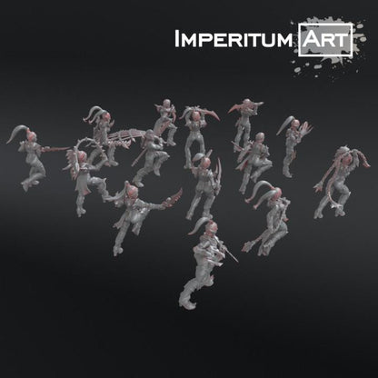 Dark Elves - Gladiators | Imperitum Art | Wargaming | Tabletop | Minifigure |28mm scale| 32mm scale | Grimdark compatible
