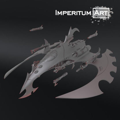 Dark Elves - Jet Hunter | Imperitum Art | Wargaming | Tabletop | Minifigure |28mm scale| 32mm scale | Grimdark compatible