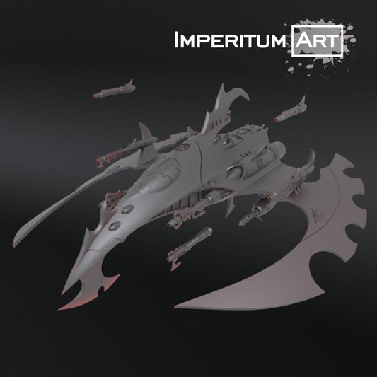 Dark Elves - Jet Hunter | Imperitum Art | Wargaming | Tabletop | Minifigure |28mm scale| 32mm scale | Grimdark compatible