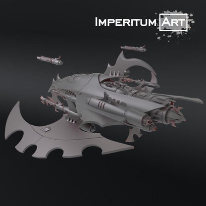 Dark Elves - Jet Hunter | Imperitum Art | Wargaming | Tabletop | Minifigure |28mm scale| 32mm scale | Grimdark compatible