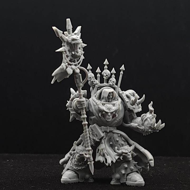 Chaos Terminator Lord | Minifigure | Wargaming | Tabletop | Minifigure | 28mm scale | 32mm scale