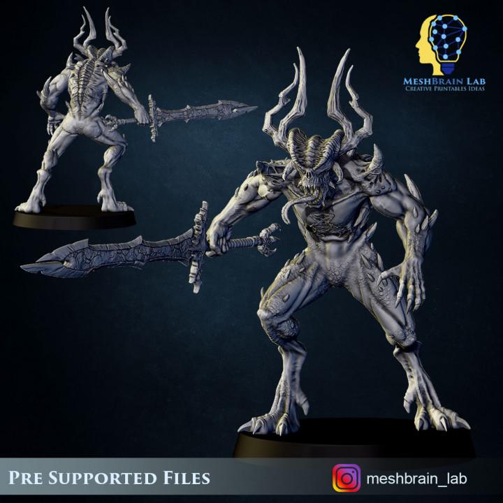Chaos Wrap Demons Squad | Meshbrain Lab | Wargaming | Tabletop | Minifigure | 28mm scale | 32mm scale | Grimdark compatible
