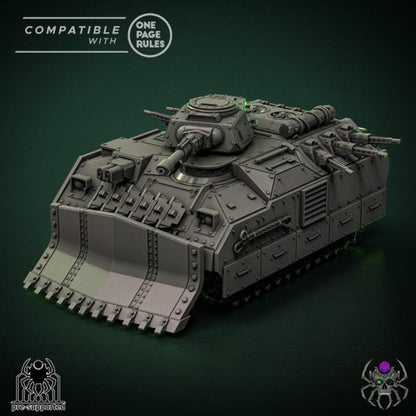 Minotaur infantry support vehicle | EightLegs Miniatures | Wargaming | Tabletop | Minifigure |28mm scale| 32mm scale | Grimdark compatible