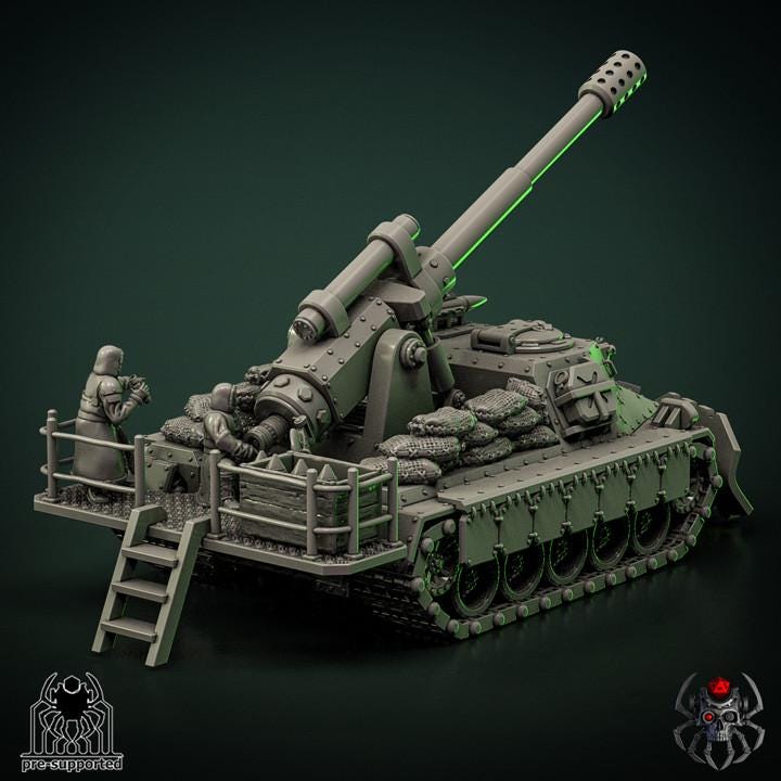 Unicorn Long Range infantry support vehicle | EightLegs Miniatures | Wargaming | Tabletop | Minifigure|| Grimdark compatible