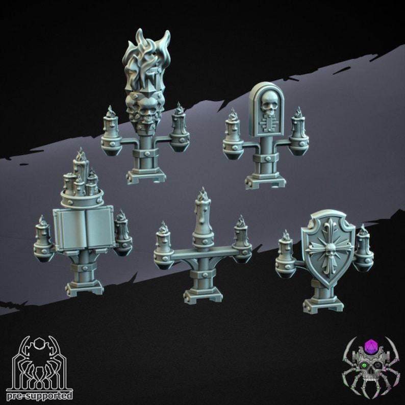 Demon Hunters Battle Squad | EightLegsMiniatures | Wargaming | Tabletop | Minifigure |28mm scale| 32mm scale | Grimdark compatible