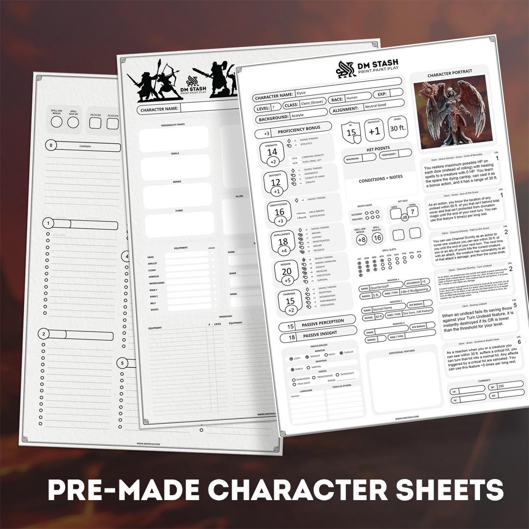 Devil and Divine: Full Board and Tabletop game | DM Stash | Tabletop Games 28 - 32 mm | Dungeons and Dragons | D&D | Wargame | Fantasy