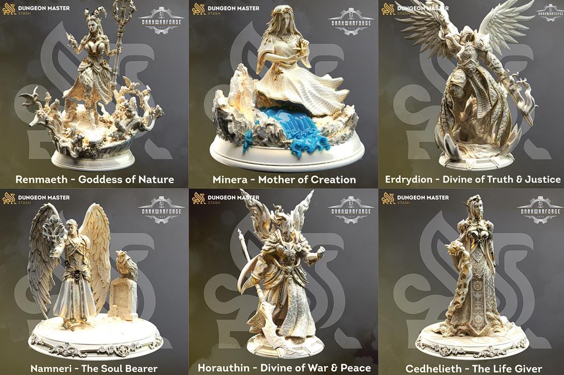 Divine Awakening: Full Board and Tabletop game | DM Stash | D&D | Dungeons Dragons | Pathfinder | Wargaming | TTRPG | RPG