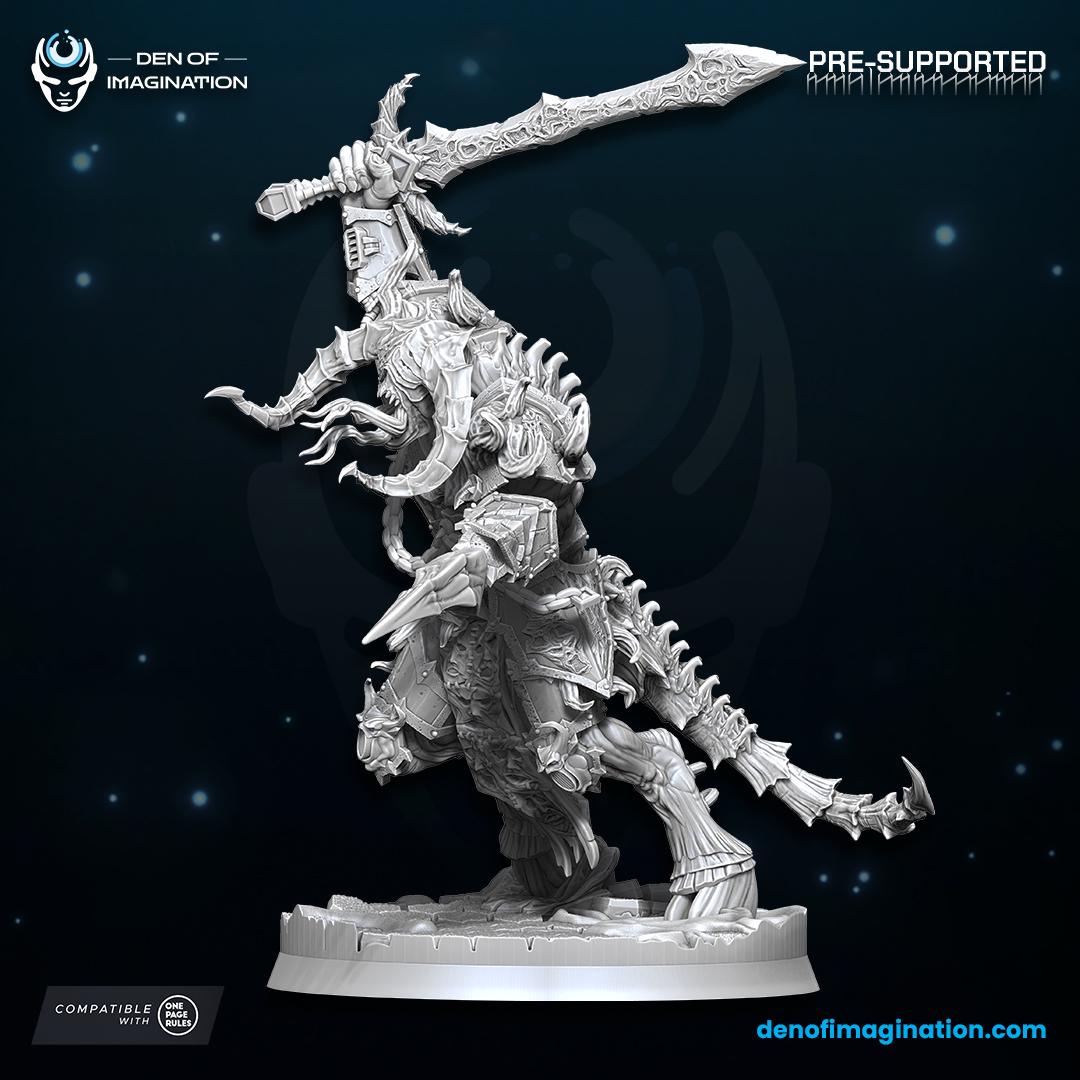Chaos - Demonic Prince of Excess | Den of Imagination | Minifigure | Wargaming | Tabletop | Grimdark compatible | One Page Rules compatible