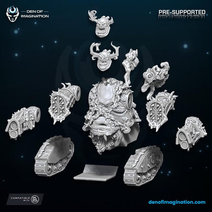 Chaos - Plague Grinder | Den of Imagination | Minifigure | Wargaming | Tabletop | Grimdark compatible | One Page Rules compatible