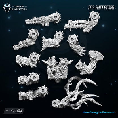 Chaos - Plague Juggernaut | Den of Imagination | Minifigure | Wargaming | Tabletop | Grimdark compatible | One Page Rules compatible