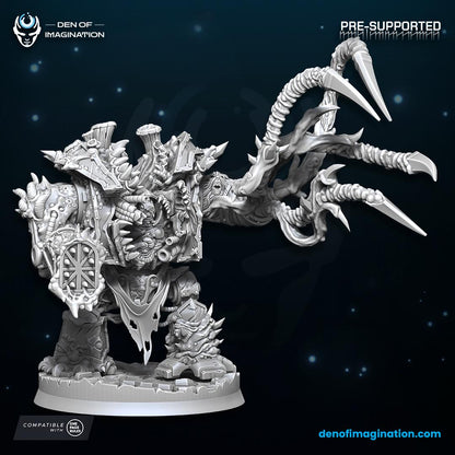 Chaos - Plague Juggernaut | Den of Imagination | Minifigure | Wargaming | Tabletop | Grimdark compatible | One Page Rules compatible