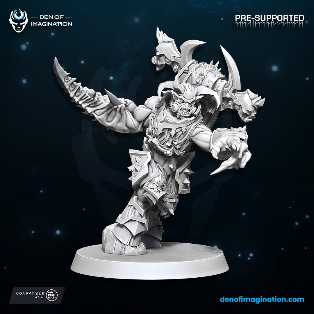 Chaos - Haunted Gladiators | Den of Imagination | Minifigure | Wargaming | Tabletop | Grimdark compatible | One Page Rules compatible