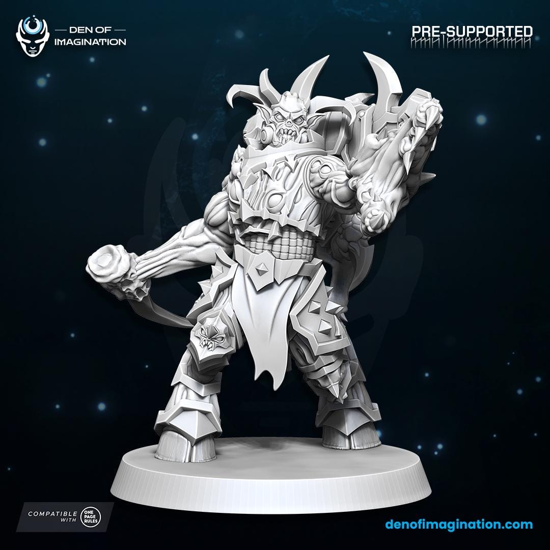 Chaos - Haunted Gladiators | Den of Imagination | Minifigure | Wargaming | Tabletop | Grimdark compatible | One Page Rules compatible
