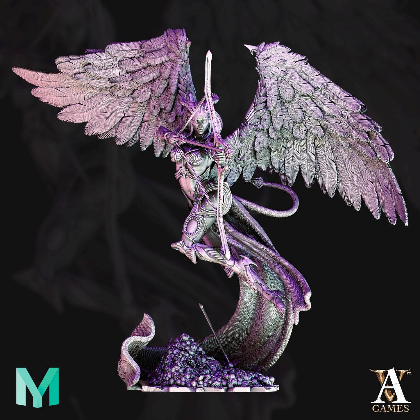 Archvillain Games : Amora Debased Avatar of Cupid | Tabletop Games 28 - 32 mm | Dungeons and Dragons | D&D | RPG | One Page Rules compatible