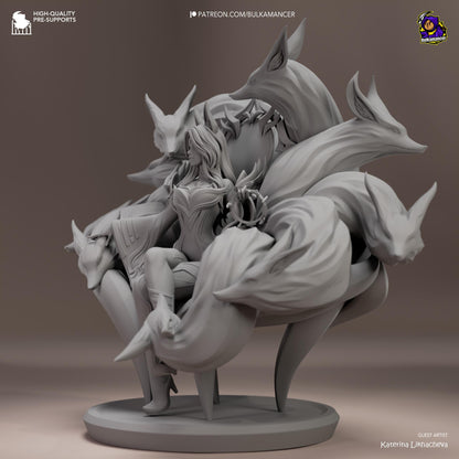 Legendary Kitsune | Fantasy | Statue | D&D | RPG | Diorama