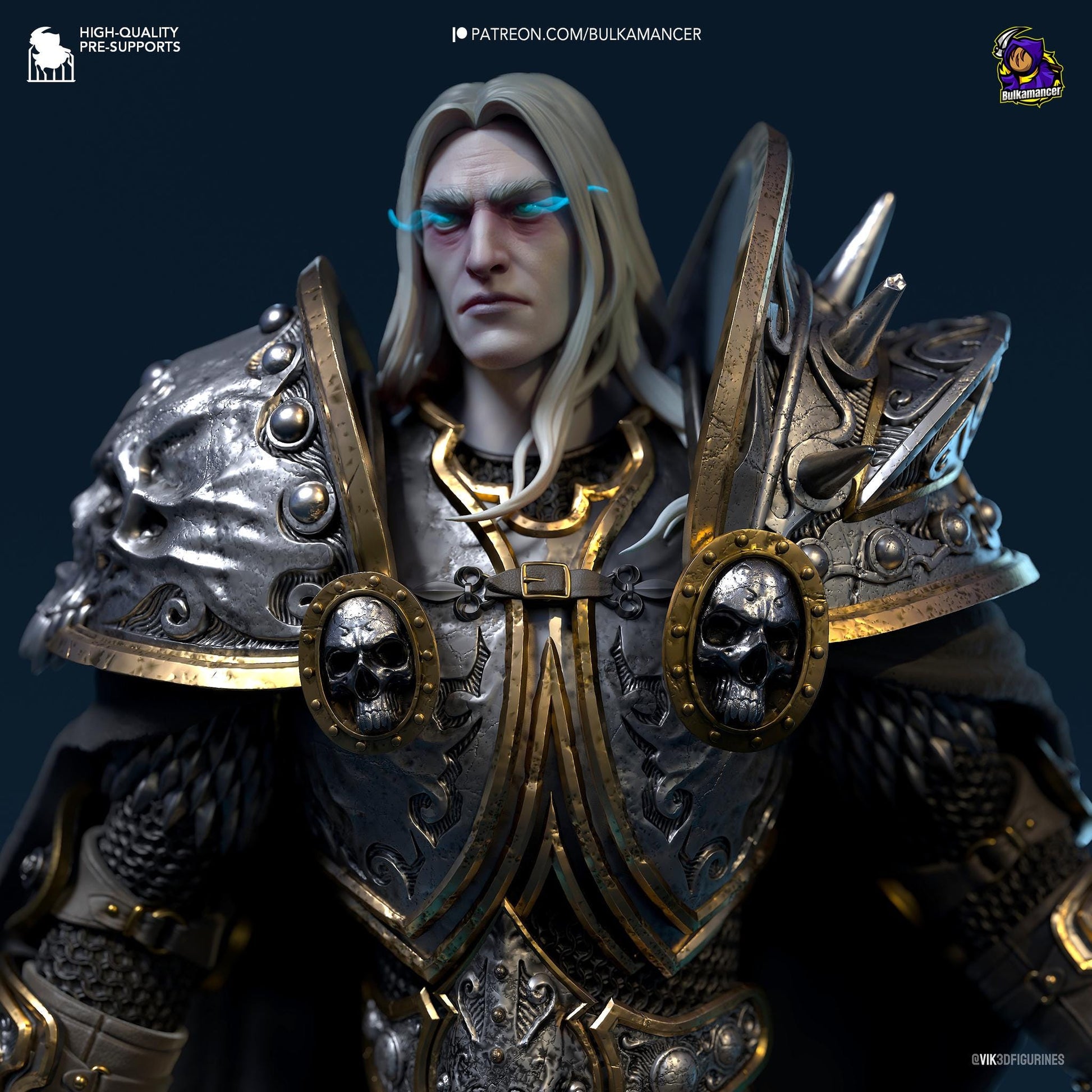 Prince Arthas | Tabletop Games 28 - 32 mm | Dungeons and Dragons | D&D | RPG | Diorama