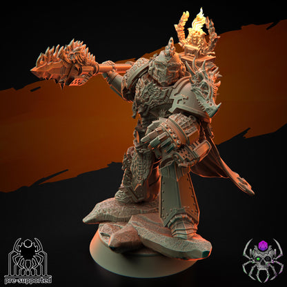 Flame Lizards Relic Keeper | EightLegsMiniatures | Wargaming | Tabletop | Minifigure |28mm scale| 32mm scale | Grimdark compatible