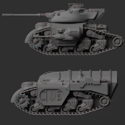 Auxilia - Saviour Pattern Light Tank | Minifigure | Wargaming | Tabletop | 28mm scale | 32mm scale | Grimdark compatible