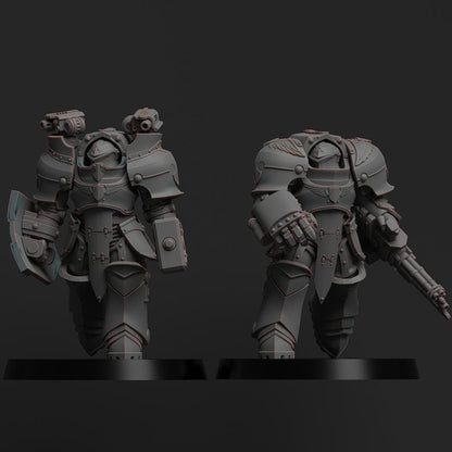 Scions - Bulwark armour | Minifigure | Wargaming | Tabletop | 28mm scale | 32mm scale | Grimdark compatible