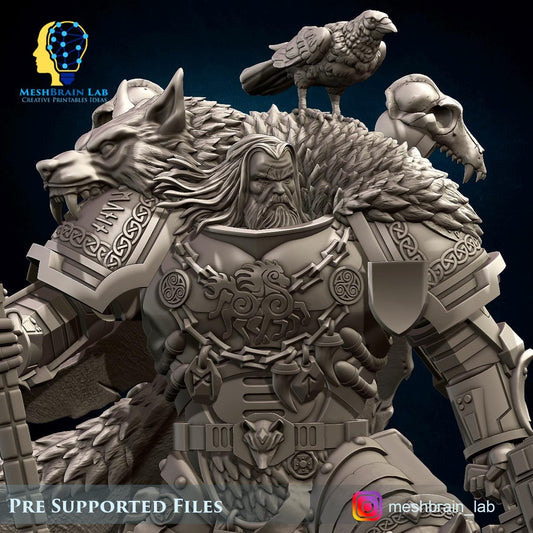 Harald Wutan- Empire Marines Sons of the Aesir Chapter Lord | Meshbrain Lab | Grimdark compatible