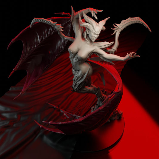Chaos - The Great Temptress Demon | Den of Imagination | Minifigure | Wargaming | Tabletop | Grimdark compatible | One Page Rules compatible
