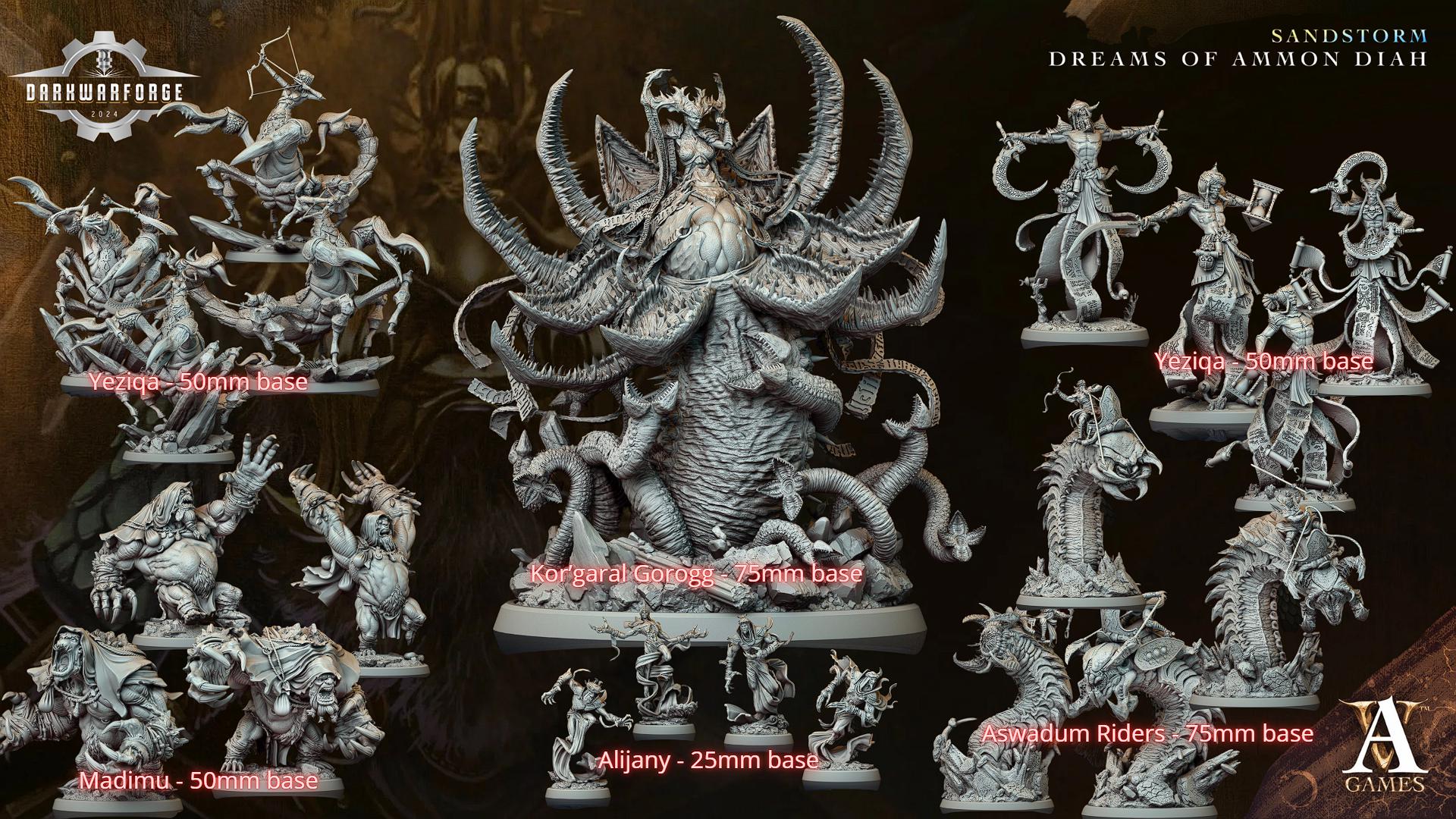 Archvillain Games: Sandstorm - Dreams of Ammon Diah | Tabletop Games 28 - 32 mm | D&D | Wargame | RPG | One Page Rules compatible