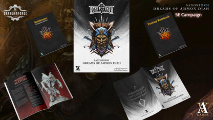 Archvillain Games: Sandstorm - Dreams of Ammon Diah | Tabletop Games 28 - 32 mm | D&D | Wargame | RPG | One Page Rules compatible