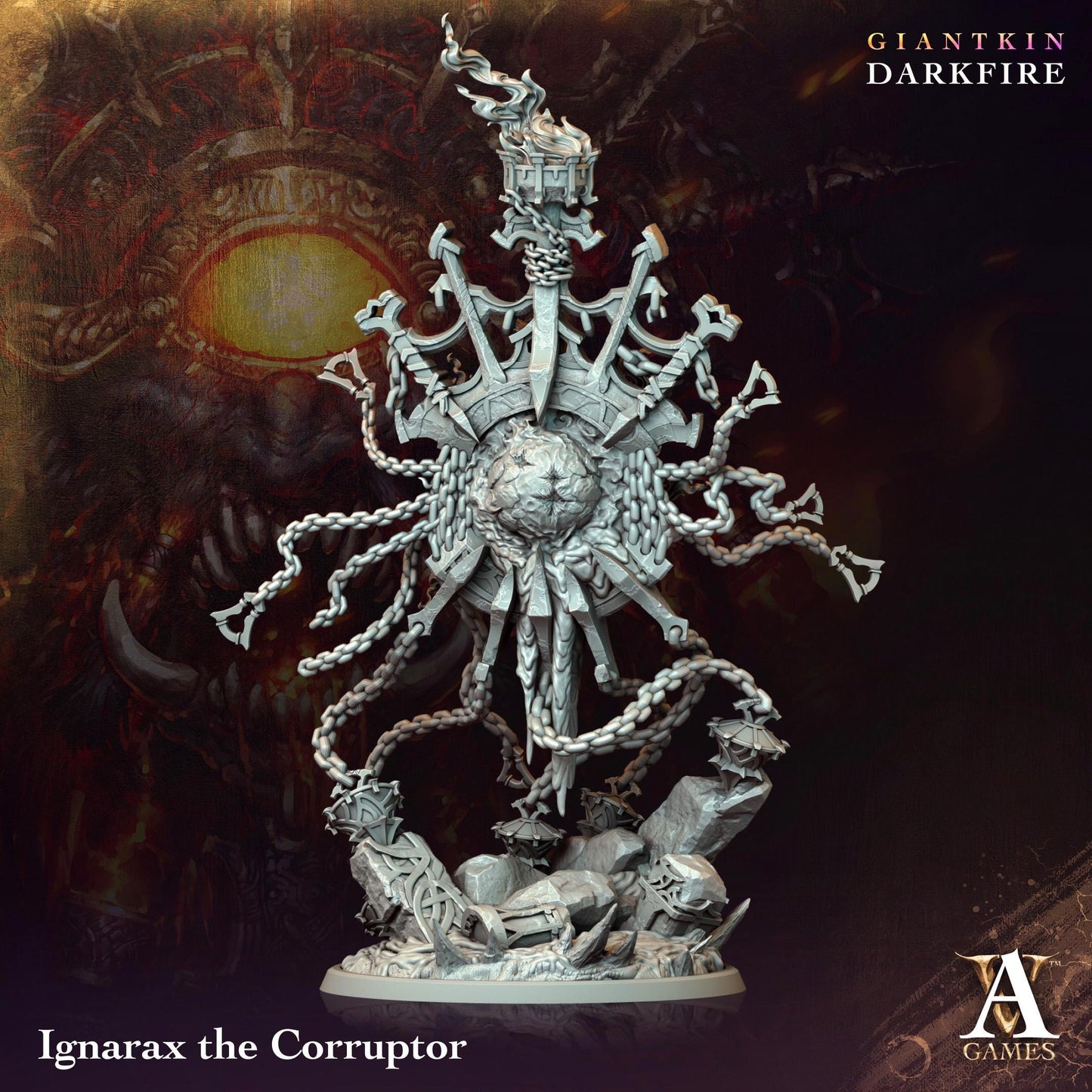 Archvillain Games: Giantkin - Darkfire| Tabletop Games 28 - 32 mm | D&D | Wargame | RPG | One Page Rules compatible