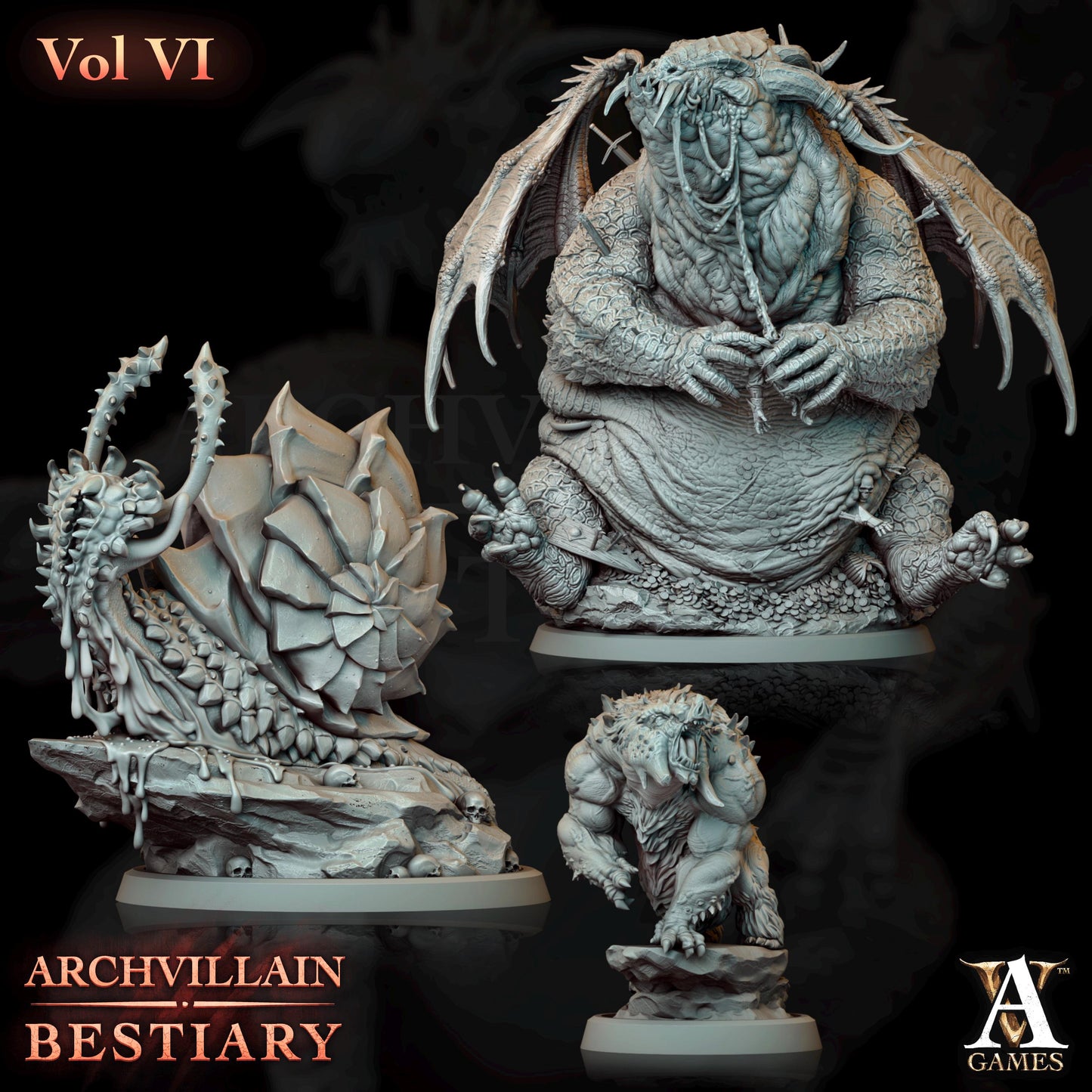 Archvillain Games : Archvillain Bestiary Vol. VI | Tabletop Games | 32 mm scale | D&D | Wargame | RPG | One Page Rules compatible