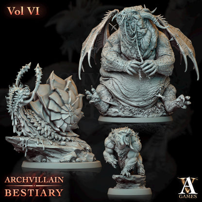 Archvillain Games : Archvillain Bestiary Vol. VI | Tabletop Games | 32 mm scale | D&D | Wargame | RPG | One Page Rules compatible