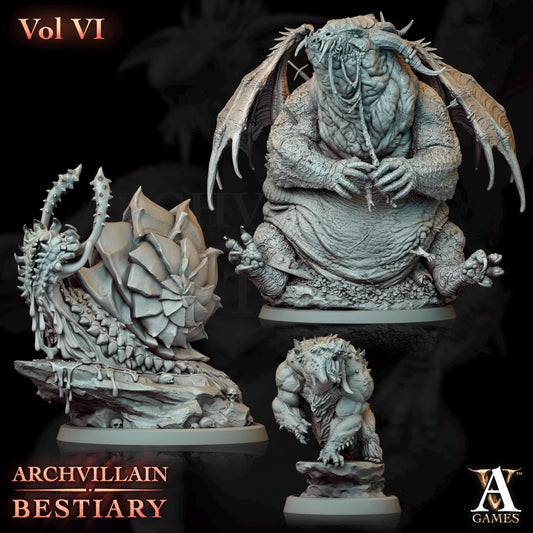 Archvillain Games : Archvillain Bestiary Vol. VI | Tabletop Games | 32 mm scale | D&D | Wargame | RPG | One Page Rules compatible