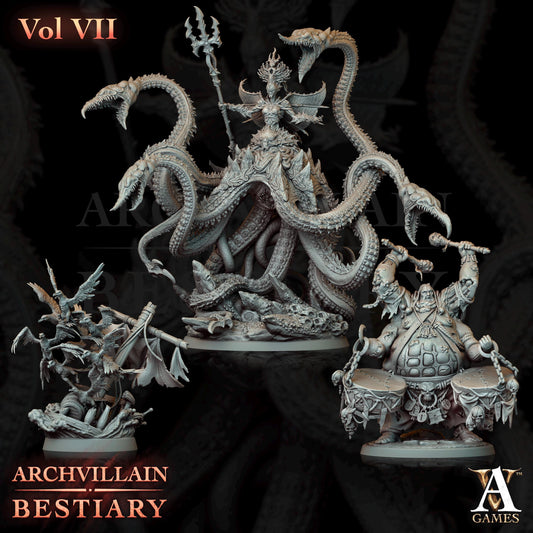 Archvillain Games : Archvillain Bestiary Vol. VII | Tabletop Games | 32 mm scale | D&D | Wargame | RPG | One Page Rules compatible