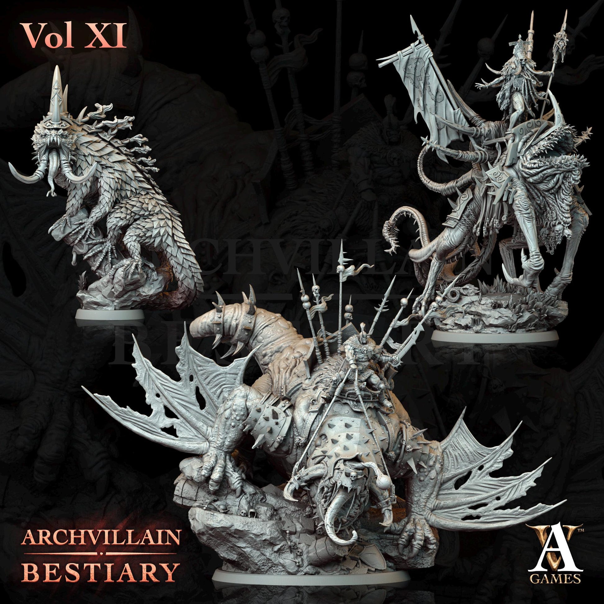 Archvillain Games : Archvillain Bestiary Vol. XI | Tabletop Games | 32 mm scale | D&D | Wargame | RPG | One Page Rules compatible