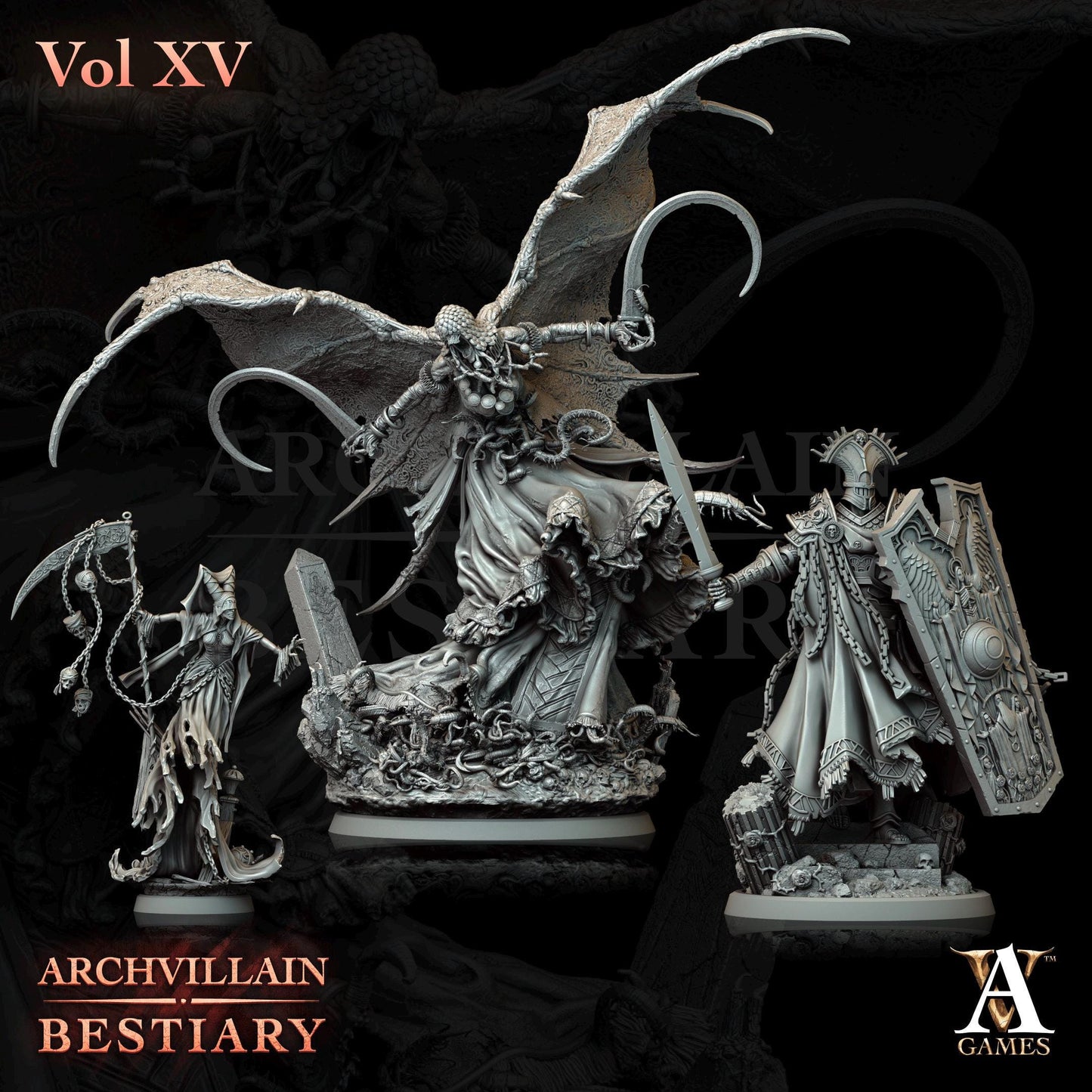 Archvillain Games : Archvillain Bestiary Vol. XV | Tabletop Games | 32 mm scale | D&D | Wargame | RPG | One Page Rules compatible