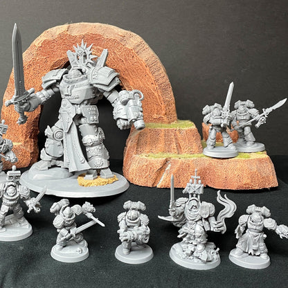 Silver Wardens - Dread Walker Demon Slayer Knight | DMGMinis | Grimdark compatible