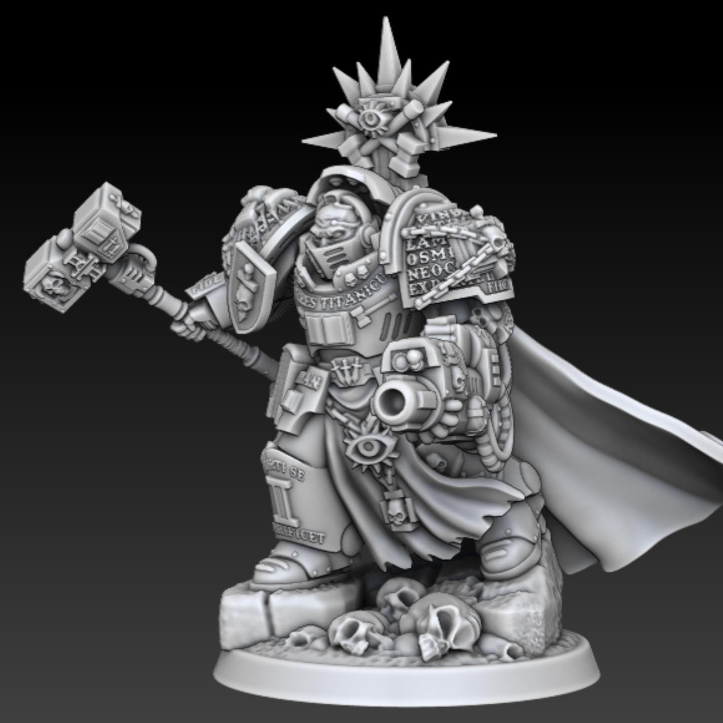Silver Wardens - GM Decimus Falon | DMGMinis | Wargaming | Tabletop games | 32mm scale | Grimdark compatible